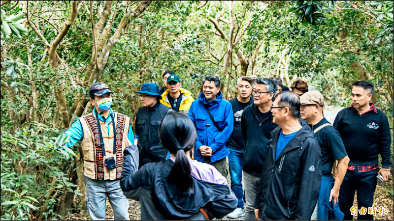 落山風風景特定區新魅力，屏縣邀全台旅遊業踩線。
（記者蔡宗憲攝）