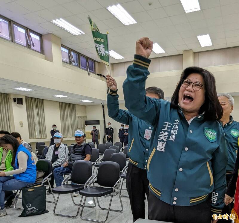 民進黨立委王美惠痛批，林煒軒將行車糾紛操作成政治事件，粗糙嫁禍手法太卑鄙，對於莫須有指控及誹謗她將堅持提告。（資料照）