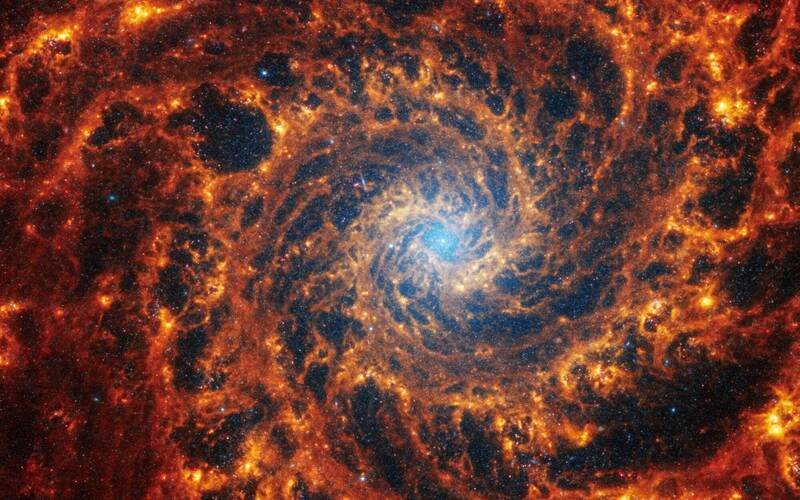螺旋星系NGC 628。（路透）(photo:LTN)