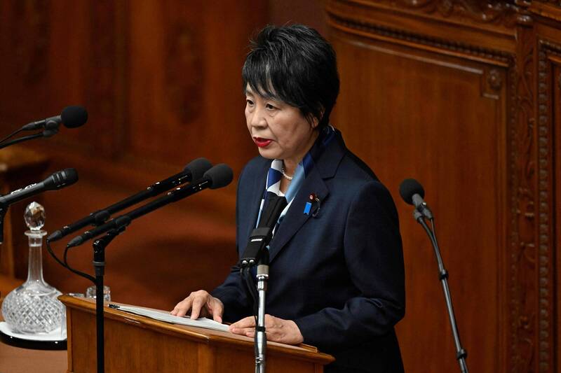 日本外相上川阳子今天在国会发表外交演说重申「台湾海崃的和平与稳定很重要」。（法新社）(photo:LTN)