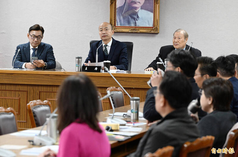 立法院長韓國瑜主持朝野協商，決議立院20號開議。（記者田裕華攝）