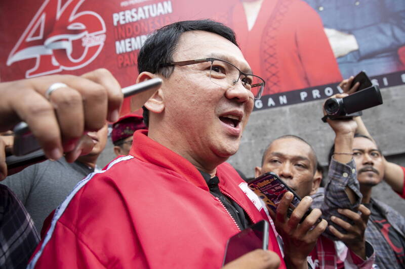 前雅加达华裔省长、印尼国营石油公司董事长钟万学（Basuki Tjahaja Purnama）。（欧新社档案照）(photo:LTN)