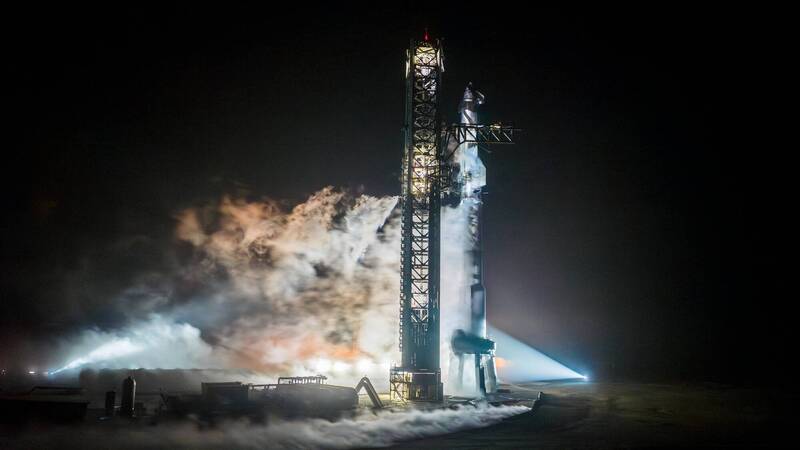 美国太空探索科技公司（SpaceX）新一代太空飞行器「星舰」将进行第3次试射。（图撷自「SpaceX」X平台）(photo:LTN)
