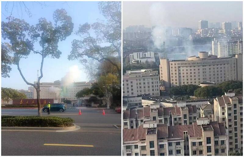 江苏张家港市政府大楼7日上午发生爆炸。（图翻摄自李老师不是你老师X平台）(photo:LTN)