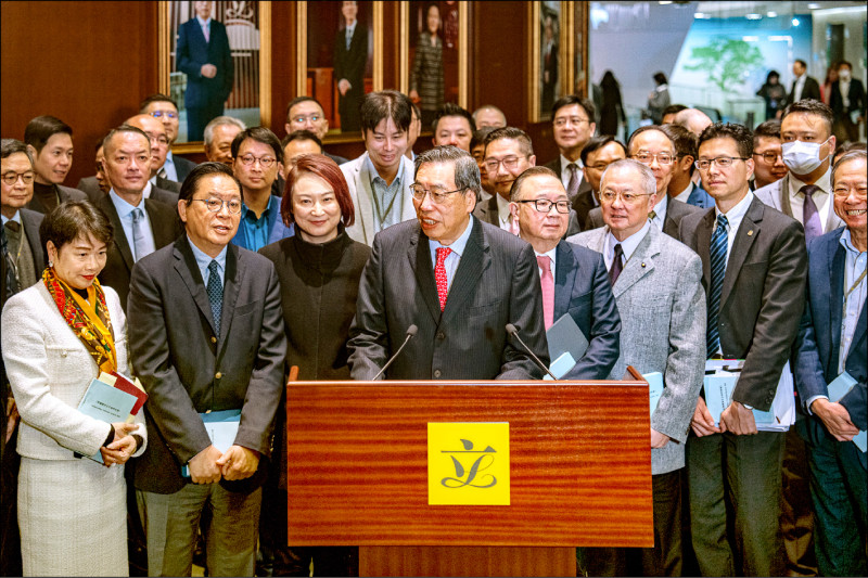 香港立法会主席梁君彦（图中）在基本法第廿三条的草案刊宪后，旋即召开大会展开首读、二读。（欧新社）(photo:LTN)