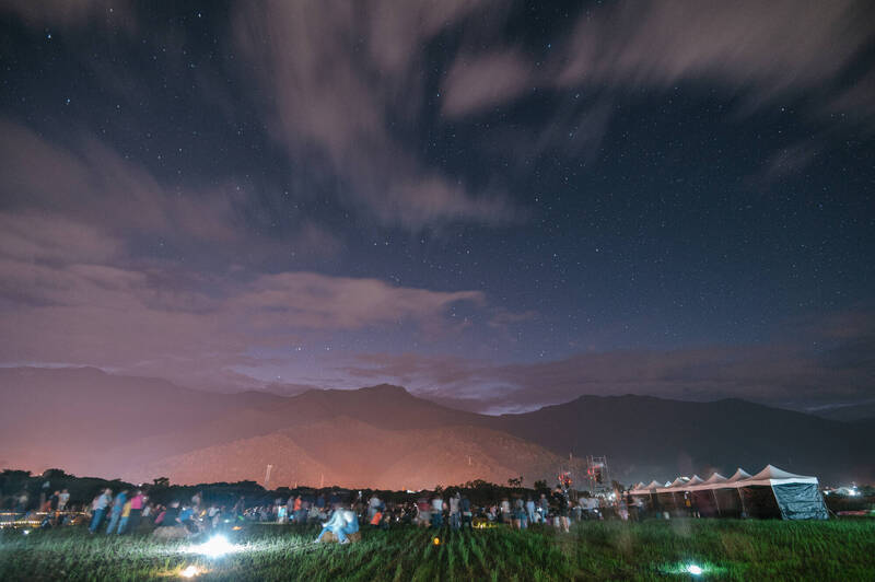 台東「最美星空音樂會」6月29日在關山登場。圖為去年的關山星空音樂會。（台東縣政府提供）