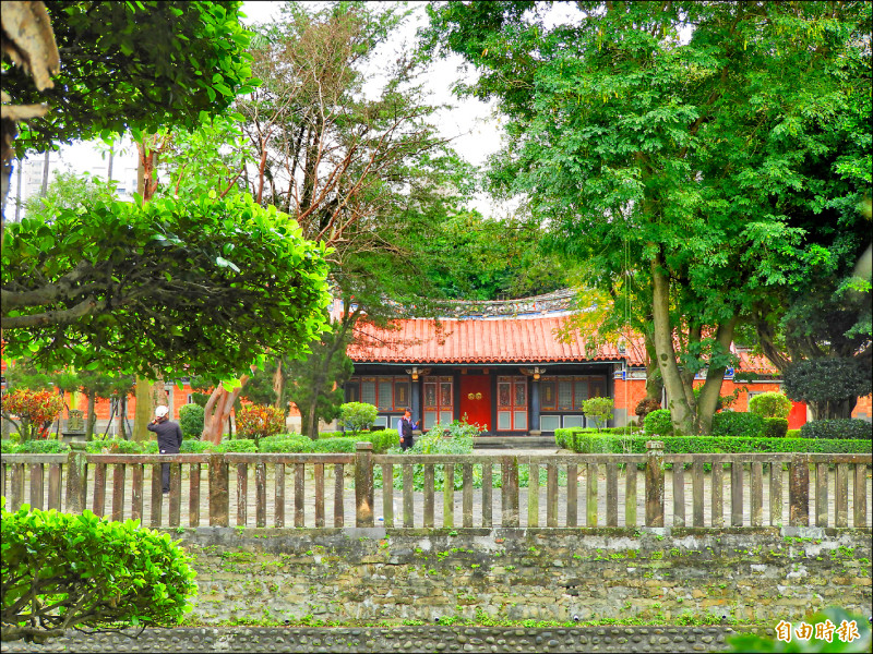 古色古香的板橋林本源園邸，是時代劇或古裝劇的熱門取景地點。（記者賴筱桐攝）