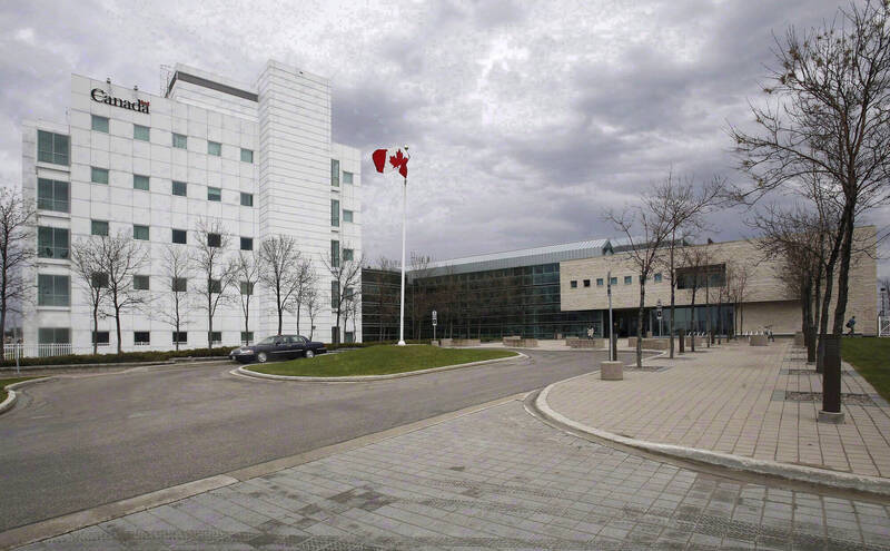 加拿大国家微生物学实验室外观。（美联社）(photo:LTN)