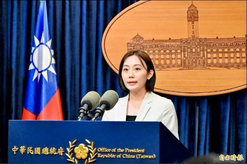 總統府發言人林聿禪。(資料照) 總統府發言人林聿禪。(資料照)