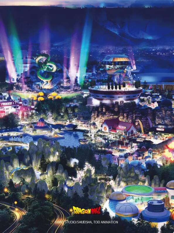 七龙珠主题乐园预计占地50万平方公尺。（撷取自Qiddiya官网）(photo:LTN)