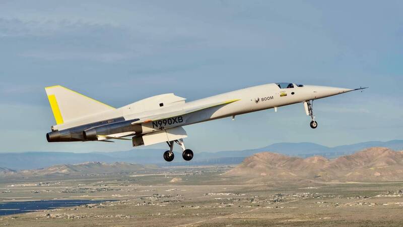 航空新创公司Boom Supersonic的XB-1 超音速飞机原型首飞，测试成功。（图撷取自Boom Supersonic官网）(photo:LTN)
