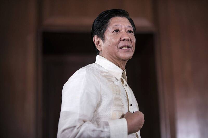 菲律宾总统小马可仕说，将联手国际盟友祭出反制中国。（彭博）(photo:LTN)