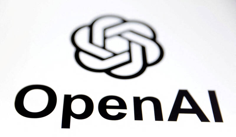 OpenAI公司标志。（路透档案照）(photo:LTN)
