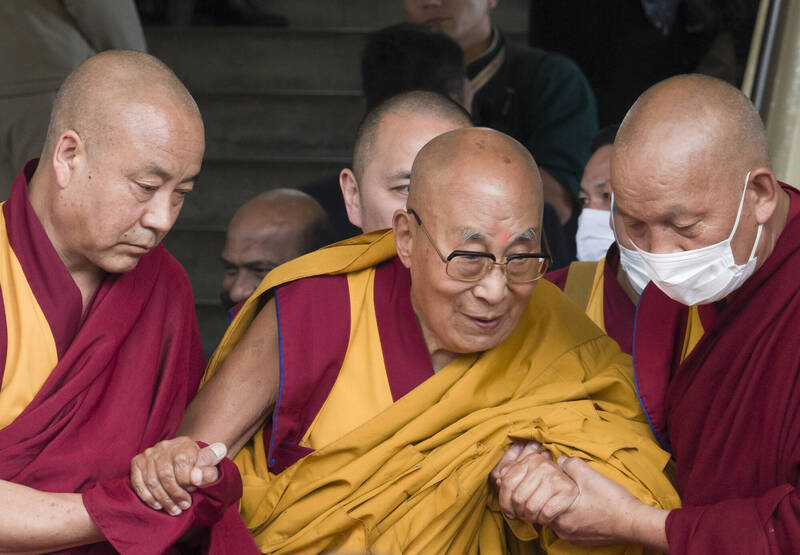 藏人精神领袖达赖喇嘛致函总统蔡英文表达慰问。（美联社）(photo:LTN)