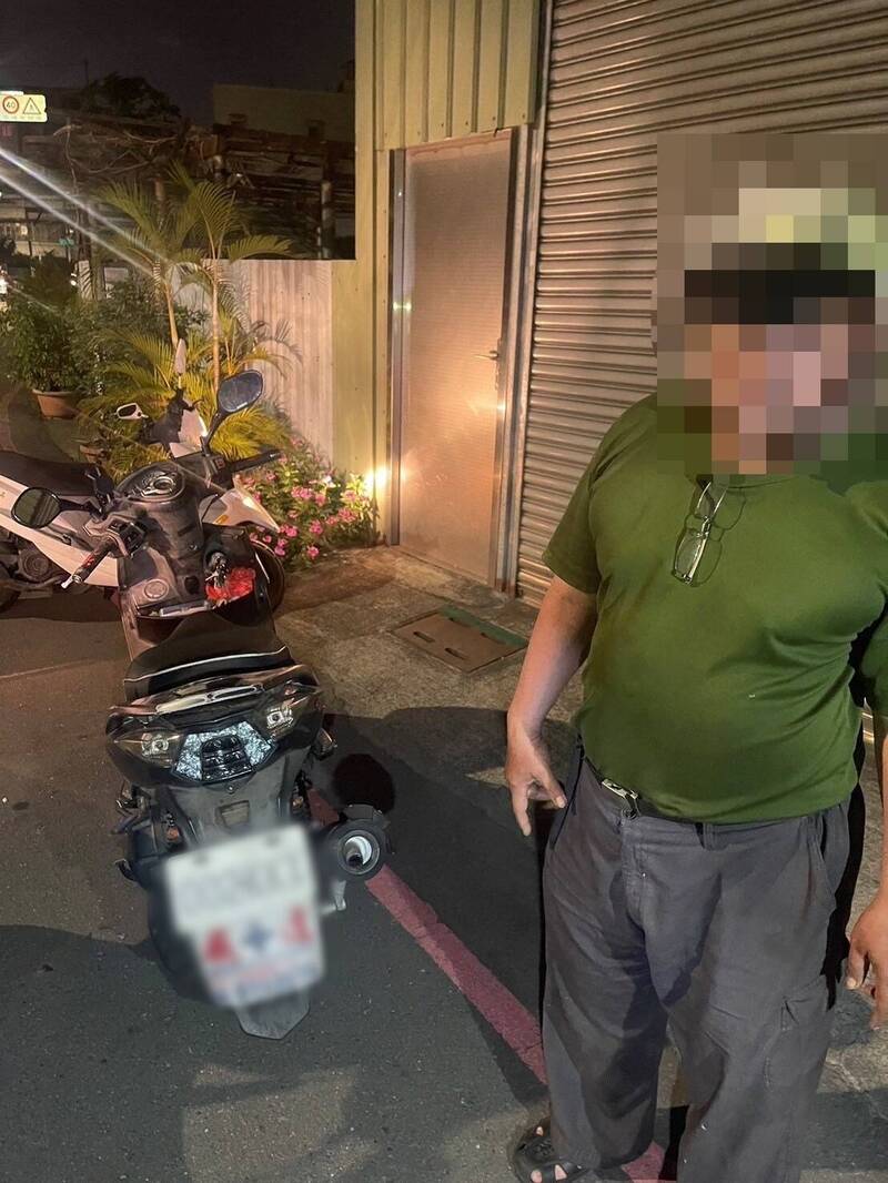 劉姓工人變造車牌被查獲。(讀者提供) 劉姓工人變造車牌被查獲。(讀者提供)