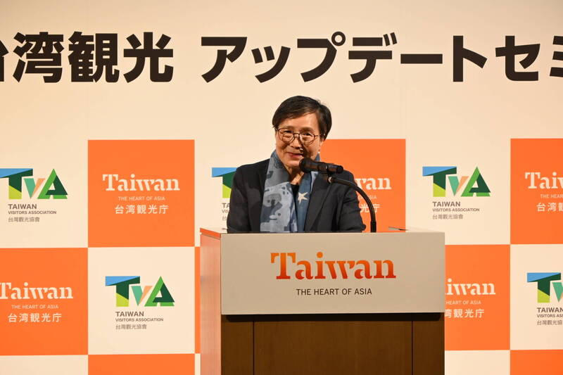 台湾观光协会会长叶菊兰期盼日本朋友们把对台湾的爱和支持，转换成旅游台湾的行动力。（观光署东京办事处提供）(photo:LTN)
