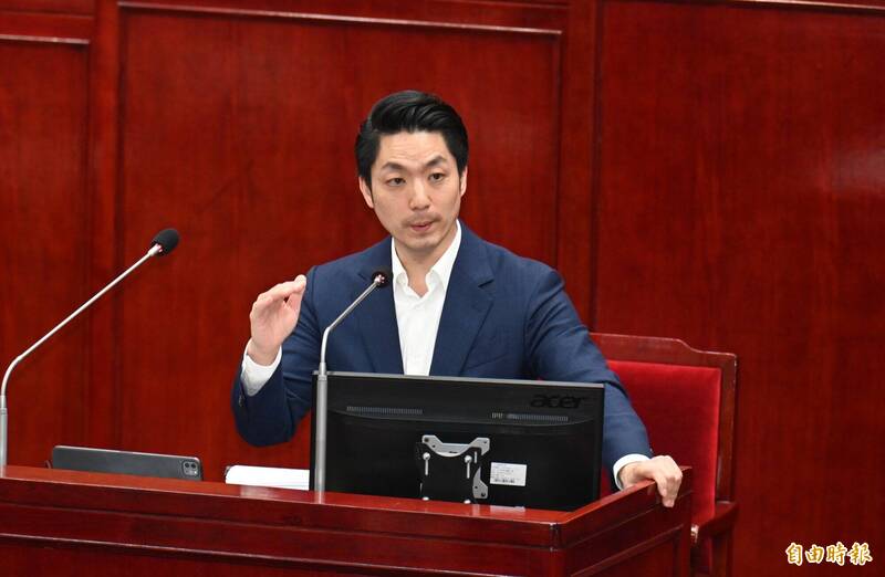 台北市長蔣萬安今進行專案報告。(記者田裕華攝) 台北市長蔣萬安今進行專案報告。(記者田裕華攝)