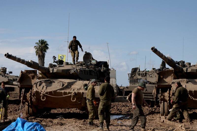 以色列国防军召集两个后备旅备战。（欧新社）(photo:LTN)