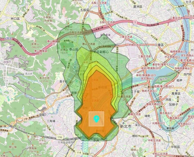 新北市板橋區僑中一街124巷內3間鐵皮屋今天清晨5時許發生火災,上午近7時已撲滅。新北市環保局提醒板橋、新莊、五股、樹林區民眾外出戴口罩。(圖由新北市政府提供) 新北市板橋區僑中一街124巷內3間鐵皮屋今天清晨5時許發生火災,上午近7時已撲滅。新北市環保局提醒板橋、新莊、五股、樹林區民眾外出戴口罩。(圖由新北市政府提供)