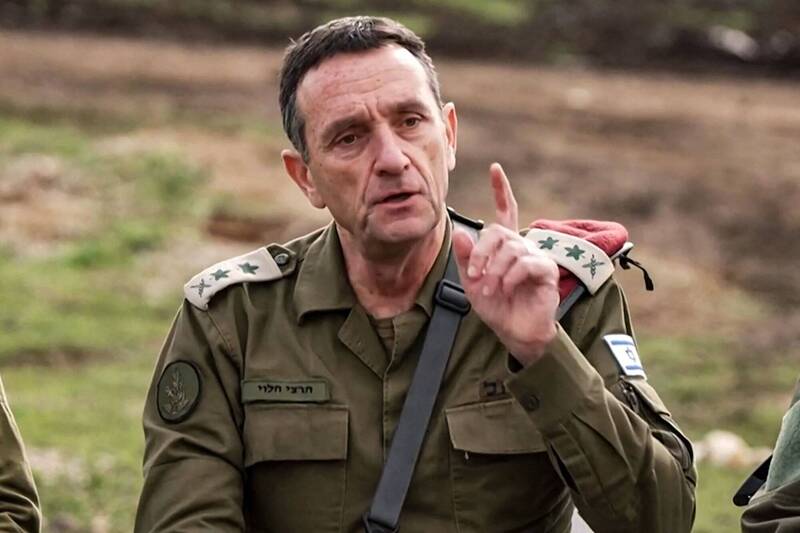 以色列国防军参谋总长哈勒维表示，伊朗将会得到以色列的「回应」。（法新社）(photo:LTN)