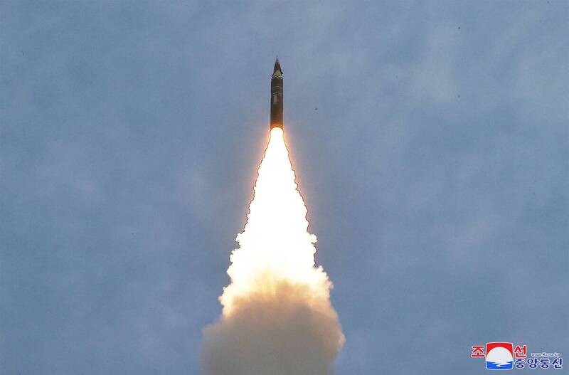 北韩朝日本海发射弹道飞弹。北韩弹道飞弹示意图。（法新社）(photo:LTN)