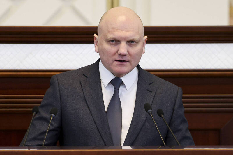 白俄罗斯国家安全委员会主席特尔泰欧声称，该部门成功阻止立陶宛对该国首都的无人机袭击计画。（美联社）(photo:LTN)