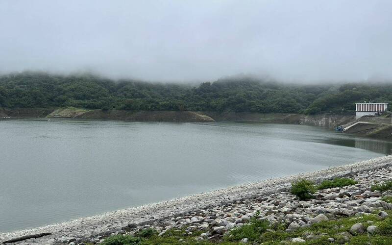 鯉魚潭水庫集水區近日接連降雨，讓水庫蓄水持續增加，1天蓄水又增加155萬噸，蓄水達5014萬噸。（鯉魚潭管理中心提供）