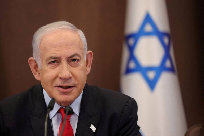 イスラエルのベンヤミン・ネタニヤフ首相。 (ロイターデータ写真)