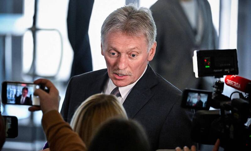 俄罗斯克里姆林宫发言人培斯科夫。图为培斯科夫上月25日在莫斯科向媒体发言。（法新社）(photo:LTN)