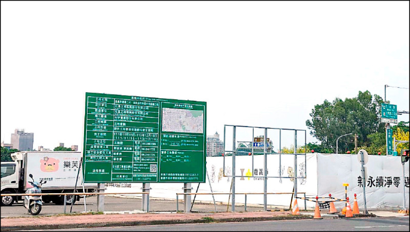 嘉義市建國二村、復興新村地區市地重劃工程將展延至明年3月前完工。（記者王善嬿攝）