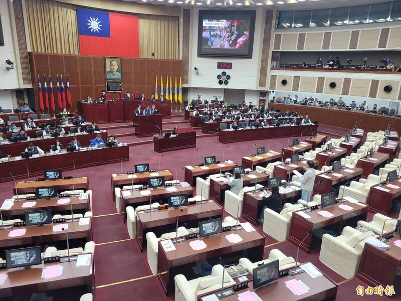 台北市議會今(22)天進行台北市長蔣萬安市政總質詢。(記者何玉華攝) 台北市議會今(22)天進行台北市長蔣萬安市政總質詢。(記者何玉華攝)