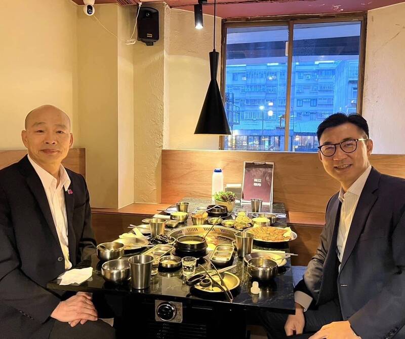 提前慶生!江啟臣邀韓國瑜吃「韓江烤肉」韓:餐廳不是我們開的 - 政治 - 自由時報電子報