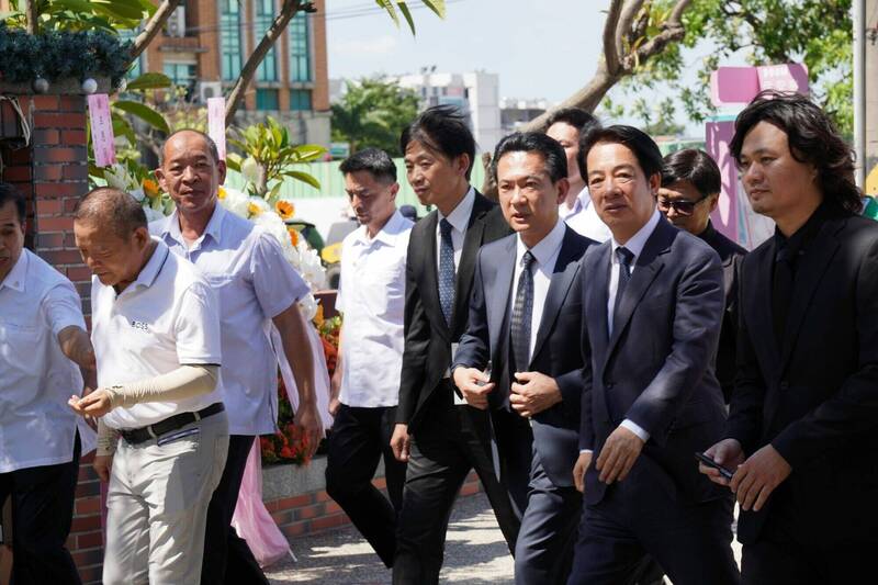 莱清徳総統は本日、台南湾路教会の杜水泉氏の追悼式に出席しました。 (一般提供)