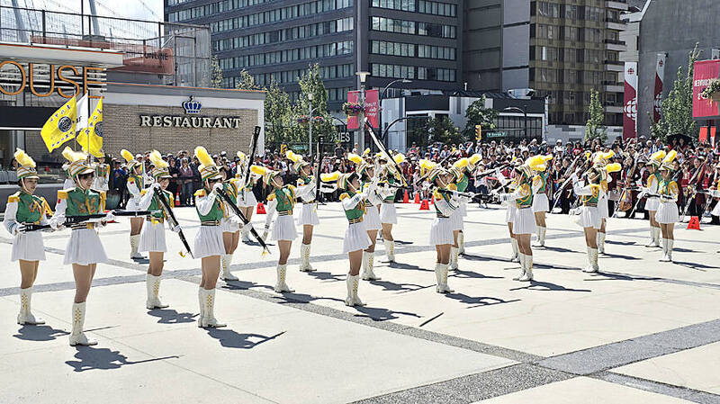 《TAIPEI TIMES》 Taiwan marching band wins hearts