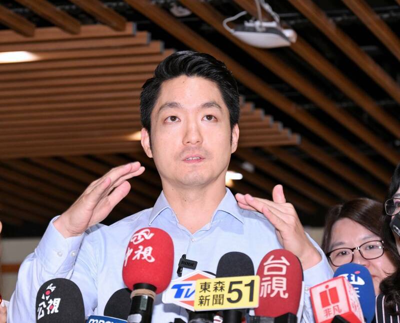 台北市長蔣萬安表示，謝國樑將基隆市往好的方向來進行改變。（記者方賓照攝）