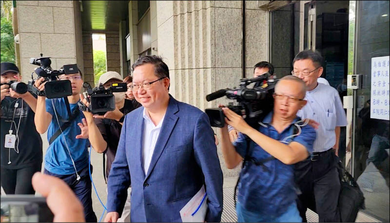 前行政院副院長鄭文燦在桃園市長任內,疑涉土地開發收賄遭查辦,以五百萬重金交保,並限制出海、出境,昨日正式請辭海基會董事長一職。(資料照) 前行政院副院長鄭文燦在桃園市長任內,疑涉土地開發收賄遭查辦,以五百萬重金交保,並限制出海、出境,昨日正式請辭海基會董事長一職。(資料照)