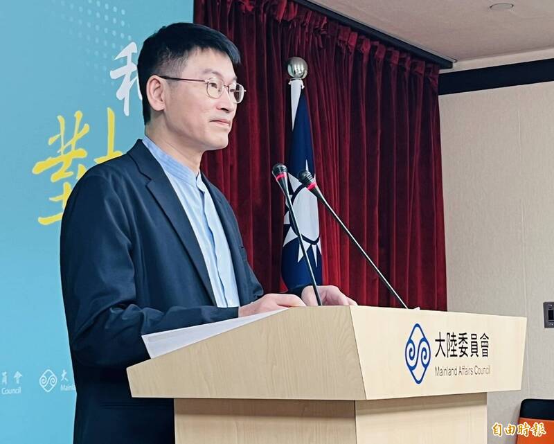 陸委會發言人梁文傑今表示,對岸關於兩岸青年論壇上面的發言,應該算「老調重彈」。(記者陳鈺馥攝) 陸委會發言人梁文傑今表示,對岸關於兩岸青年論壇上面的發言,應該算「老調重彈」。(記者陳鈺馥攝)