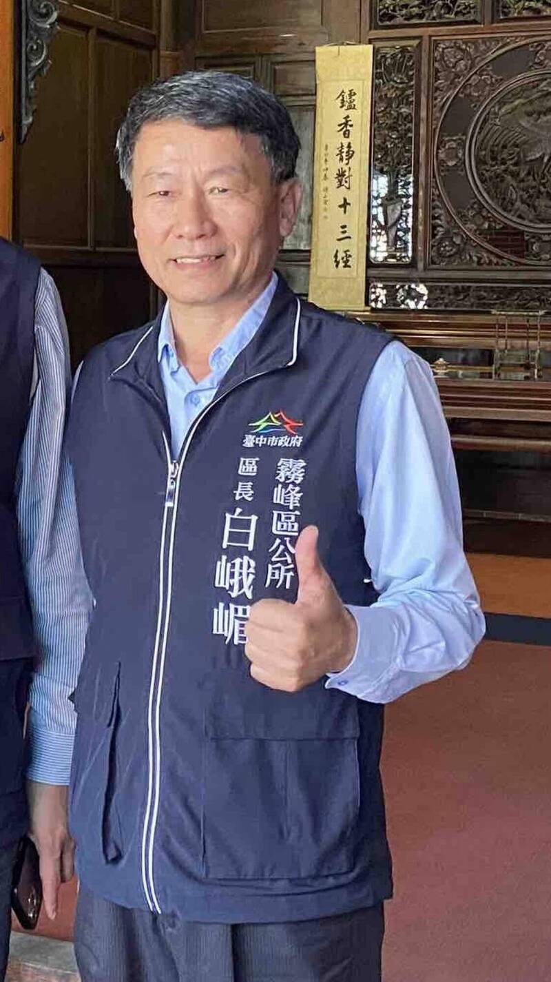 前北屯區長白峨嵋酒駕被送辦,受檢時並未表露身分。(資料照) 前北屯區長白峨嵋酒駕被送辦,受檢時並未表露身分。(資料照)