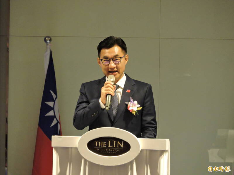 江啟臣表示,川普遭槍傷,目前對美國選舉有相當大的影響。(記者蘇金鳳攝) 江啟臣表示,川普遭槍傷,目前對美國選舉有相當大的影響。(記者蘇金鳳攝)