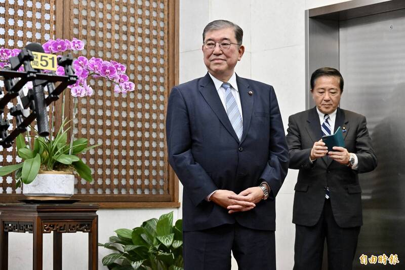 日本自民黨前幹事長石破茂等人日前率團訪台，他在外交部受訪表示，要參選自民黨總裁選舉。（資料照）