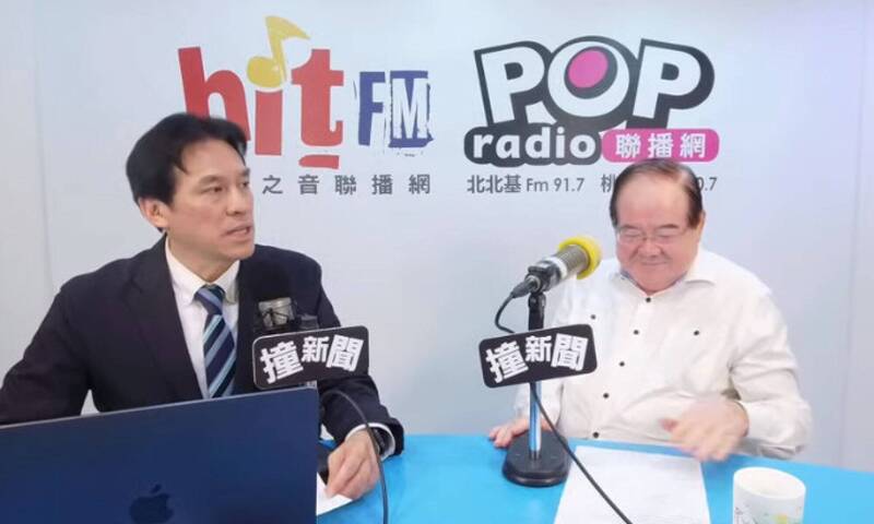 前國民黨秘書長李乾龍今日上午接受廣播節目「POP撞新聞」專訪。（截圖自網路）