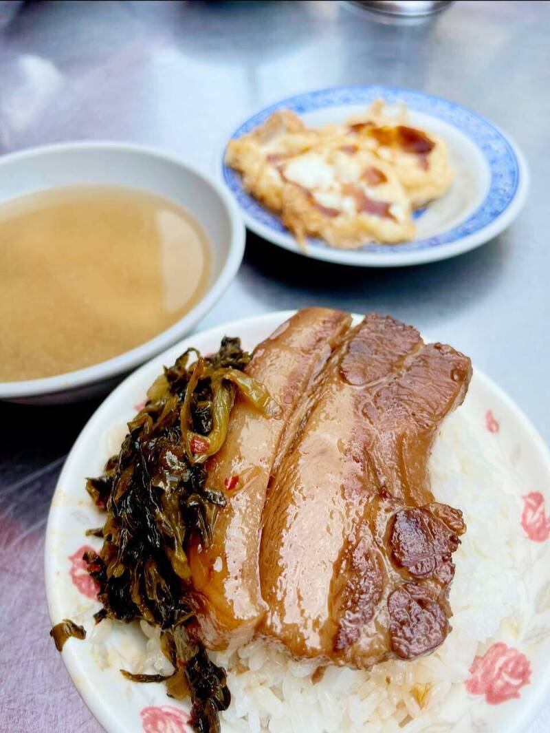 彰化縣二林陽光老店爌肉飯，深受老饕喜愛。（林君勇提供）