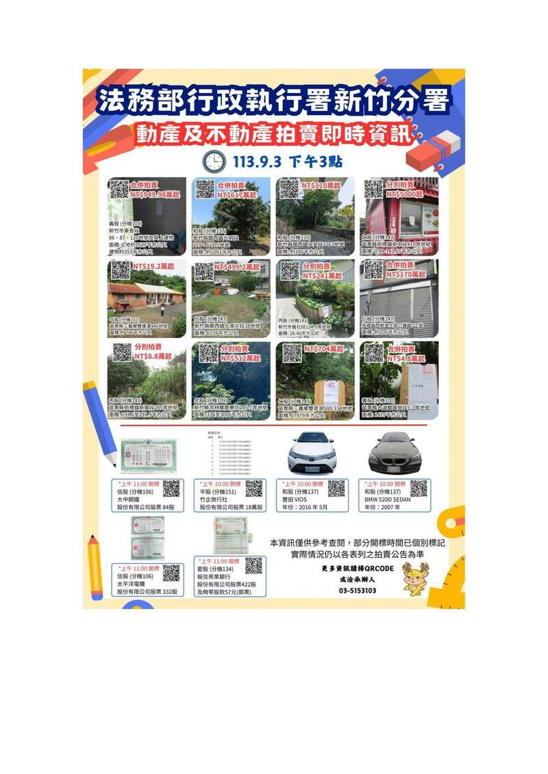 什麼都拍賣！BMW和豐田汽車及股票五花八門都可賣- 新竹市- 自由時報電子報