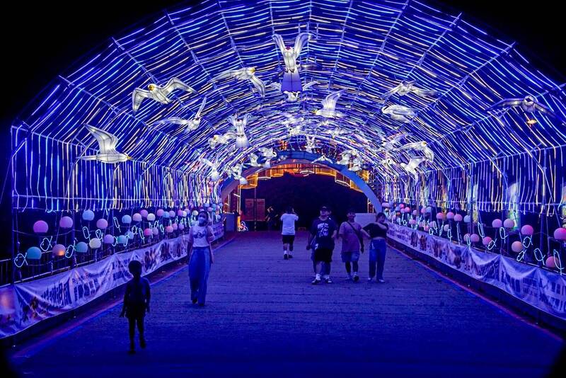 觀音亭入園區燕鷗廊道，將澎湖燕鷗一起展出。（澎管處提供）