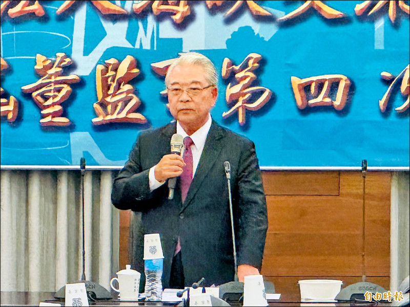 海基會昨舉行董監事會議，由代理董事長許勝雄主持。（記者鍾麗華攝）