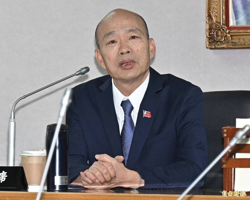 立法院長韓國瑜18日召集黨團協商「第11屆第2會期開議日」相關事宜。（記者塗建榮攝）