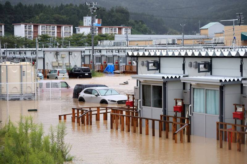 日本石川縣近日降下破紀錄暴雨，目前已知1死11失蹤。（歐新社）