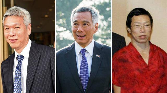 新加坡建國總理李光耀的女兒李瑋玲(右)醫師,9日因病逝世,享壽69歲。中為新加坡國務資政李顯龍,左為弟弟李顯揚。(圖擷自微博) 新加坡建國總理李光耀的女兒李瑋玲(右)醫師,9日因病逝世,享壽69歲。中為新加坡國務資政李顯龍,左為弟弟李顯揚。(圖擷自微博)