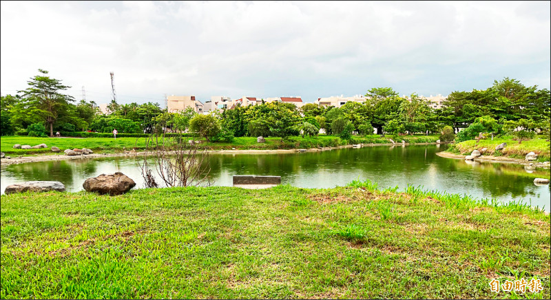 水利局將於仁武區八卦休閒公園打造滯洪池。
（記者陳文嬋攝）