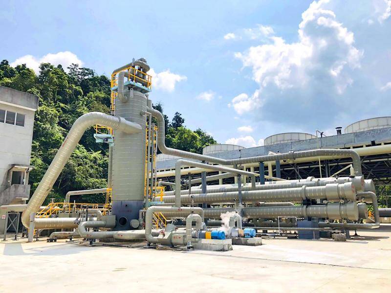 
The Cingshuei Geothermal Power Plant in Yilan County is pictured in an undated photograph.
Photo courtesy of Yilan County Government via CNA